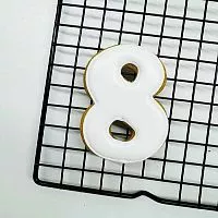 Пряник имбирный "8" белый, 8см