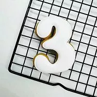 Пряник имбирный "3" белый, 8см
