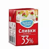 Сливки "Чудское озеро" 33%, 0,2л.