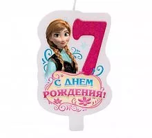 Свеча в торт "Холодное сердце №7"