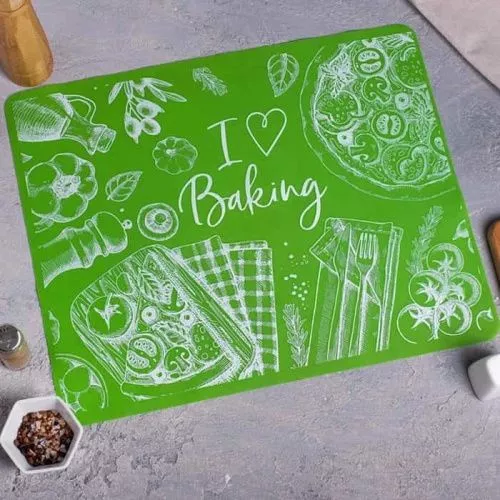 Коврик силиконовый "I love baking" 50*40см Коврик силиконовый "I love baking" 50*40см
