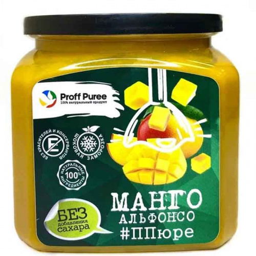 Пюре замороженное Манго Proff Puree (Без сахара), 500г Пюре замороженное Манго Proff Puree (Без сахара), 500г
