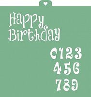 Трафарет "Happy birthday 2"